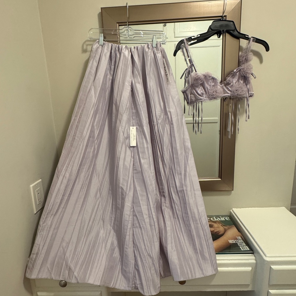 For Love And Lemons Purple Maxi A-Line Dress Set